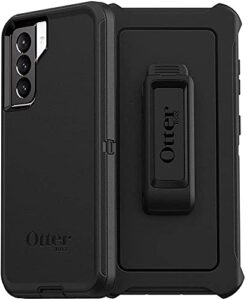otterbox defender series case & holster for samsung galaxy s21 5g - black