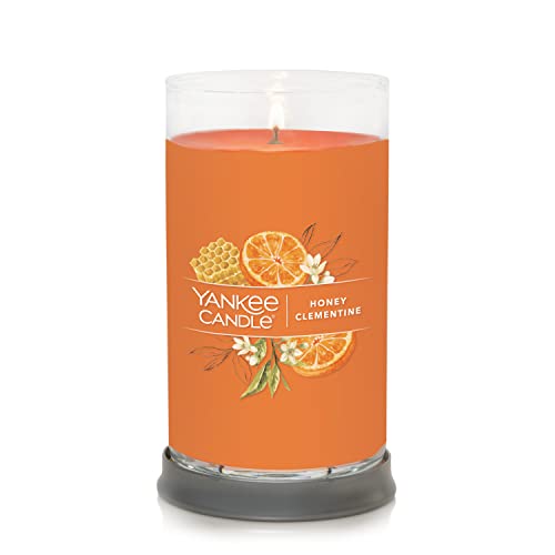 Yankee Candle Honey Clementine Signature Medium Pillar Candle, 14.25oz