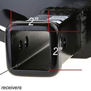 Blank Metal Hitch Cover (Fits 2" Receiver, Black 3"x4")