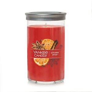 yankee candle kitchen spice™ signature medium pillar candle, 14.25oz