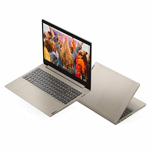 Lenovo IdeaPad 3i 15.6" FHD Laptop, Core i3-1115G4 up to 4.10 GHz, 8GB DDR4 RAM, 256GB PCIe SSD, HDMI, USB, Keypad, SD Card Reader, FP Reader, Almond, Win 11