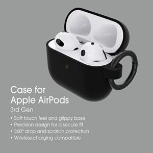 OtterBox Soft Touch Case for Apple AirPods (3rd Gen) - Black Taffy (Black)