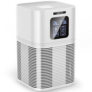 air purifiers for bedroom home large room 610 sq.ft, ameifu h13 hepa air purifier cleaner with aromatherapy, with air filter for pets hair, allergies, smoke, dust and bad smell (california available)