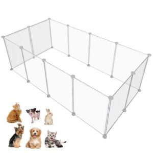 HOMICKER Pet Playpen Portable Small Animals Playpen, Pet Fence Yard Fence for Guinea Pigs, Bunny, Ferrets, Mice, Hamsters, Hedgehogs, Puppies, Turtles