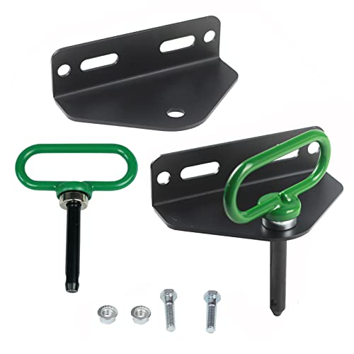 Heavy Duty Universal Zero Turn Mower Trailer Hitch with Bolts and Strong Magnet Trailer Gate Pin -1/2'' Trailer Hitch Mount Black