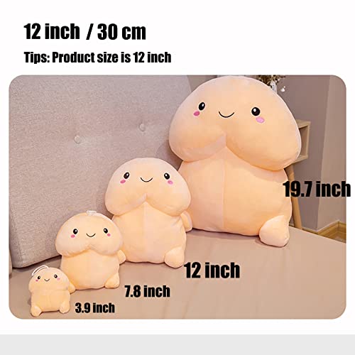 Plush Pillow Cute Sexy Plush Long Pillow Soft Stuffed Funny Soft Cushion Simulation Gift for Girlfriend Girl Women Birthday Gifts (12", Pink-2)