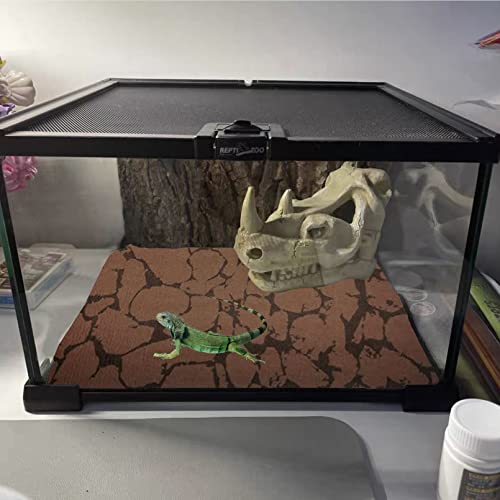 BNOSDM Reptile Carpet Mat Terrarium Liner Bedding Reptile Cage Mat Supplies for Tortoise Lizard Leopard Gecko Snake Chameleon 39’’ x 20’’