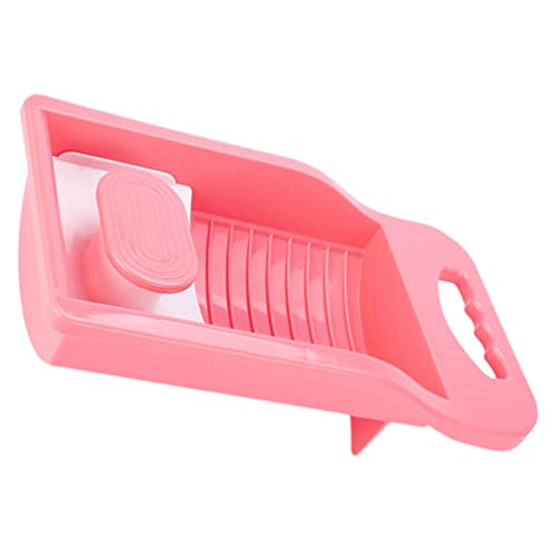 DOITOOL Mini Hand Wash Board, Wash Board Plastic Washing Board Household for Students Clothes Clean Laundry ( Pink )