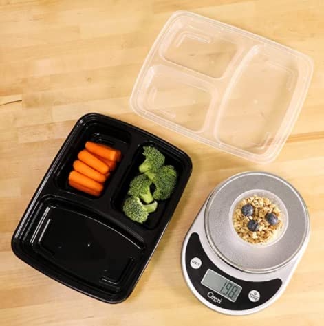 Meal Prep Container, Black, Medium