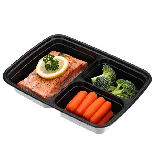 Meal Prep Container, Black, Medium