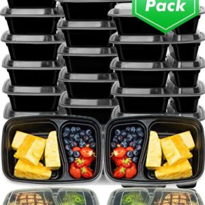 Meal Prep Container, Black, Medium