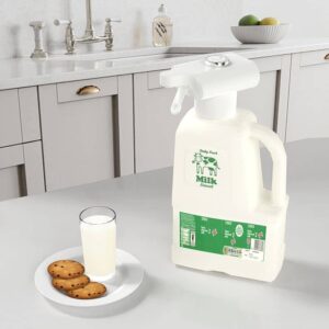 Home First Milk Dispenser for Fridge Gallon | Hands Free Automatic Drink Dispenser