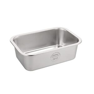 peday large dog water bowl 304 stainless steel extra large dog bowl for big & x-large dogs