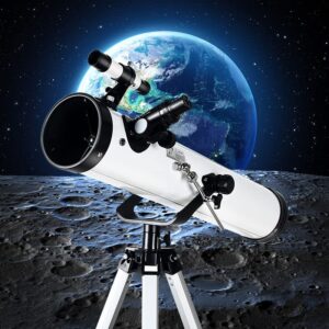 bxgtech telescope 76 mm astronomical telescopes with tripod phone adapter portable refractor telescope for kids child adults beginners