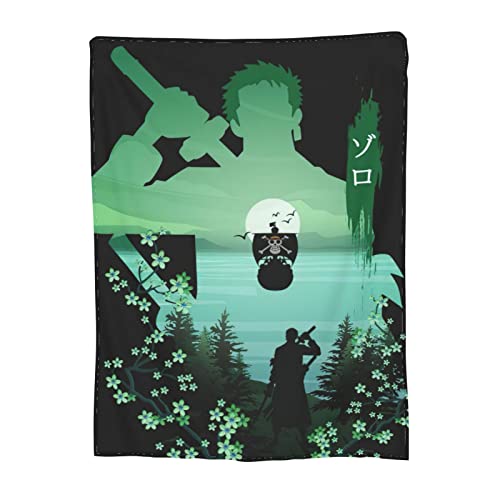 One Novelty Piece Blanket 3D Printed Anime Warm Soft Flannel Throw Blankets for Couch Sofa Bedding for Kids Adults 80"x60"