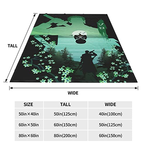 One Novelty Piece Blanket 3D Printed Anime Warm Soft Flannel Throw Blankets for Couch Sofa Bedding for Kids Adults 80"x60"