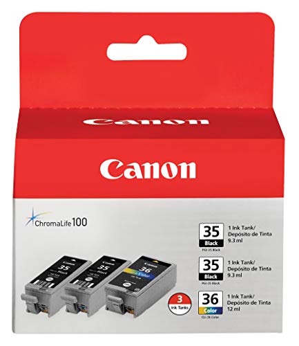 Canon LK-72 Battery Pack, Compatibile to The TR150 Mobile Printer & PGI-35/CLI-36 2 Black and 1 Color Value Pack Compatible to iP100, iP110