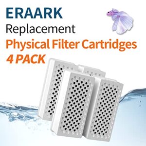 ERAARK Filter Media Replacement Physical Filter cartridges Smart Fish Tank 4-Pack (4pack Physical Filter)