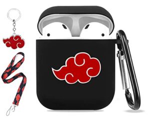 kemeng for airpod 1/2 generation case with keychain, cute design airpods 2nd 1st generation case cover unique tpu process soft