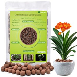 halatool 10 lb organic clay pebbles 4mm-16mm leca for plants 100% natural hydroton clay pebbles for hydroponic growing gardening orchids drainage decoration aquaponics