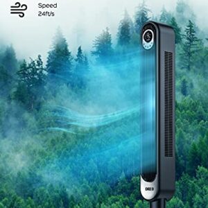 Dreo Cruiser Pro Tower Fan 90° Oscillating Fans & Tower Fan with Remote, 42 Inch Oscillating Bladeless Fan with 6 Speeds, 3 Modes, LED Display, Quiet Indoor Standing Fans