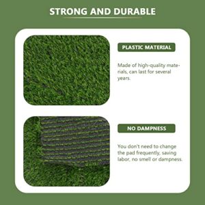 POPETPOP Chicken Nesting Box Pads, Reusable Hens Nest Artificial Grass Rug Carpet for Chicken Duck Coop