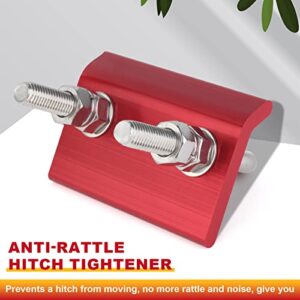 Upenty Anti Rattle Hitch Tightener for 1.25" and 2", Stainless Steel Receiver Hitch Stabilizer Rattle Stopper, Anti-Rust Heavy Duty Trailer Hitches Clamp for RV/Bracket/Cargo Bike Rack/SUV/Truck