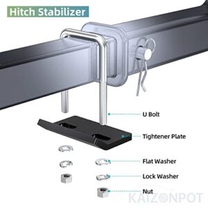 Hitch Tightener, Anti Rattle Stabilizer, Heavy Duty Steel Trailer Hitch Clamp for 1 1/4 Inch and 2 Inch Hitches, Reduce Movement on Hitch Mount Cargo Carrier by KAIZONPOT