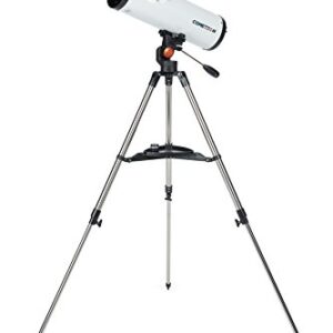 Celestron 21079 Cometron 114AZ Reflector Telescope, White & AstroMaster Telescope Accessory Kit