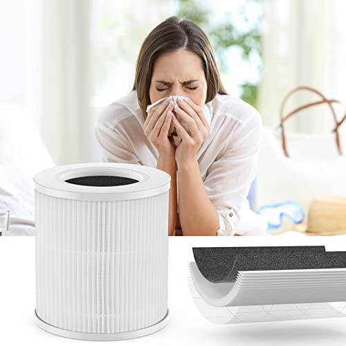 Air Purifiers for Bedroom Home Large Room, AMEIFU Hepa Air Purifier with Aromatherapy, H13 HEPA Air Filter Cleaner for Pets Hair, Allergies, Smoke, Dust and Bad Smell, White (Available for California) (cool white)