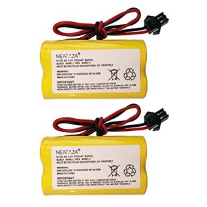 neafaza 3.6v 900mah nicd exit sign emergency light battery replacement compatible with lithonia elb b001 elbb001 elb-b001 lithonia eu2 led interstate anic1566 unitech 0253799(2 pack)