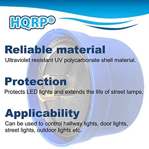 HQRP Photocell Sensor Outdoor Light Switch Dusk to Dawn Photoelectric Control Twist Lock Plug for Led Barn Light, Door Lights, Street Light, Parking Lot Light etc.