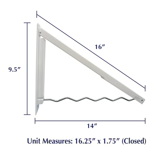 Wave Rack Closet Organizer Folding Hanger Rack, Wall-Mounted