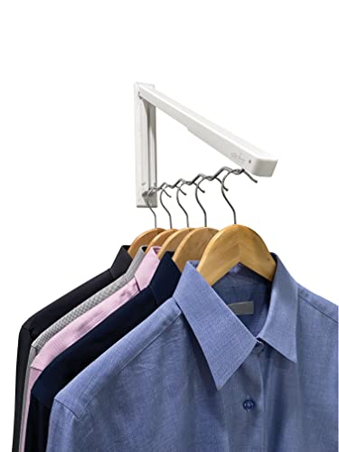 Wave Rack Closet Organizer Folding Hanger Rack, Wall-Mounted