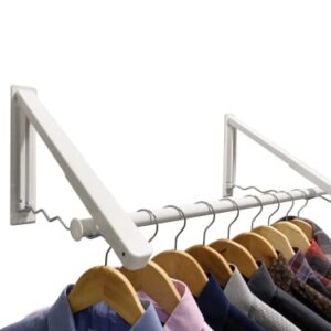 Wave Rack Closet Organizer Folding Hanger Rack, Wall-Mounted