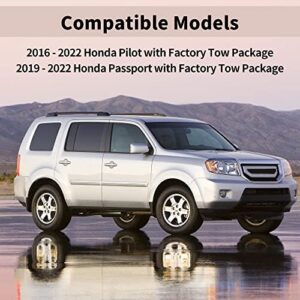 Oyviny Custom 4 Way Flat Trailer Wiring Harness 56291 for Honda Pilot 2016-2022/Honda Passport 2019-2022, Factory Tow Package Required