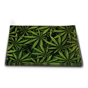 tempered glass rolling tray - vibrant design & color - 6.25'' x 4.75''