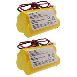 NEAFAZA 3.6V 900mAh AA Ni-Cd Exit Sign Emergency Light Battery Pack Replacement Compatible with Exitronix 10010037 Unitech 6200RP Dantona CUSTOM-318 OSA230 Lowes 253799 Unitech LEDR-1 (2 Pack)