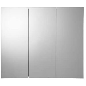 Croydex Thurmond Tri-View, Recessed or Surface Mount Medicine Cabinet, 30W x 26H, Aluminum