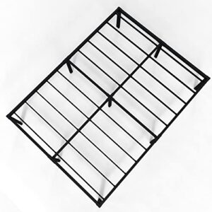 DiaOutro 18 Inch Queen Bed Frame Heavy Duty Metal Platform No Box Spring Needed, Maximum Storage, Easy Assembly, Noise Free, Black