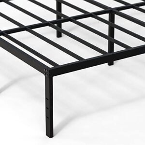 DiaOutro 18 Inch Queen Bed Frame Heavy Duty Metal Platform No Box Spring Needed, Maximum Storage, Easy Assembly, Noise Free, Black