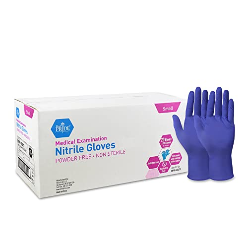 MED PRIDE Nitrile Medical Exam Gloves Medium [Case of 1000]- Disposable Powder & Latex-Free Surgical Gloves For Doctors Nurses Hospital & Home Use