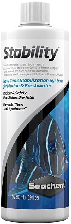 Prime Fresh and Saltwater Conditioner 500ml , Stability Fish Tank Stabilizer 500ml and 10ct Pet Wipes (Prime & Stability)