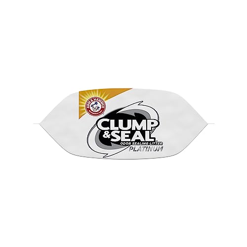 ARM & HAMMER Clump & Seal Odor Sealing Lightweight Multi-Cat Scented Clumping Cat Litter with 7 Days of Odor Control, 18 lbs. (Packing May Vary)