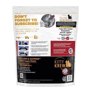 ARM & HAMMER Clump & Seal Odor Sealing Lightweight Multi-Cat Scented Clumping Cat Litter with 7 Days of Odor Control, 18 lbs. (Packing May Vary)