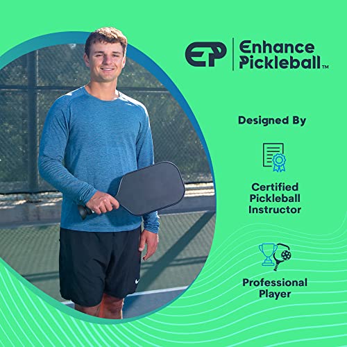 The Official Dink Pad By Enhance Pickleball - Pickleball Rebounder Training Aid - Practice Your Dinks and Improve Your Pickleball Game - Transform Any Wall into a Pickleball Court and Net