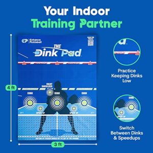 The Official Dink Pad By Enhance Pickleball - Pickleball Rebounder Training Aid - Practice Your Dinks and Improve Your Pickleball Game - Transform Any Wall into a Pickleball Court and Net