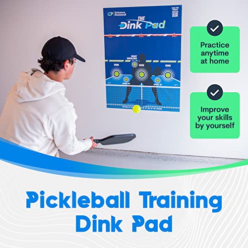 The Official Dink Pad By Enhance Pickleball - Pickleball Rebounder Training Aid - Practice Your Dinks and Improve Your Pickleball Game - Transform Any Wall into a Pickleball Court and Net