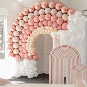 235 pcs rainbow balloon arch garland kit happy birthday boho balloons dusty pink white rose gold nude balloons baby shower wedding anniversary bridal shower party decorations backdrop