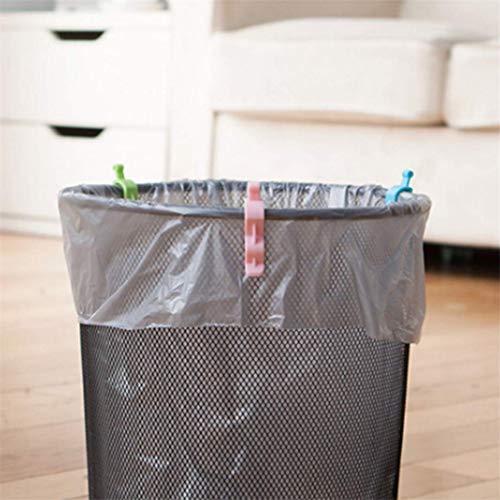 U-M PULABO DurableCreative Colorful Trash Can Clip Garbage Bag Fixed Clip Household Trash Can Anti-Slip Holder, 6Pcs/Set Adorable Quality & Practical